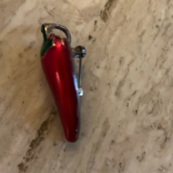 Jewelry - Vintage Red Chili Pepper Brooch